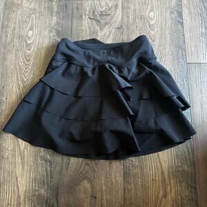 EUC Black Tiered JoyLab Women's Athletic Skirt Skort sz XXS